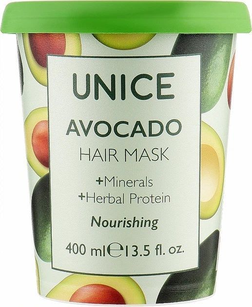 Маска для волосся з маслом авокадо - Unice Avocado Hair Mask 400ml 4516005 фото