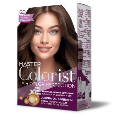 Фарба для волосся Master Colorist 6.0 Темно-русий, 2x50 мл+2x50 мл+10 мл 302332 фото